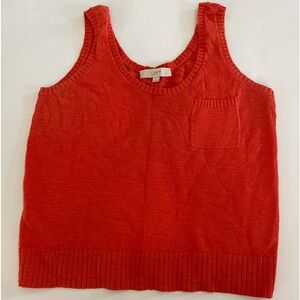 Loft Orange Sweater Tank M